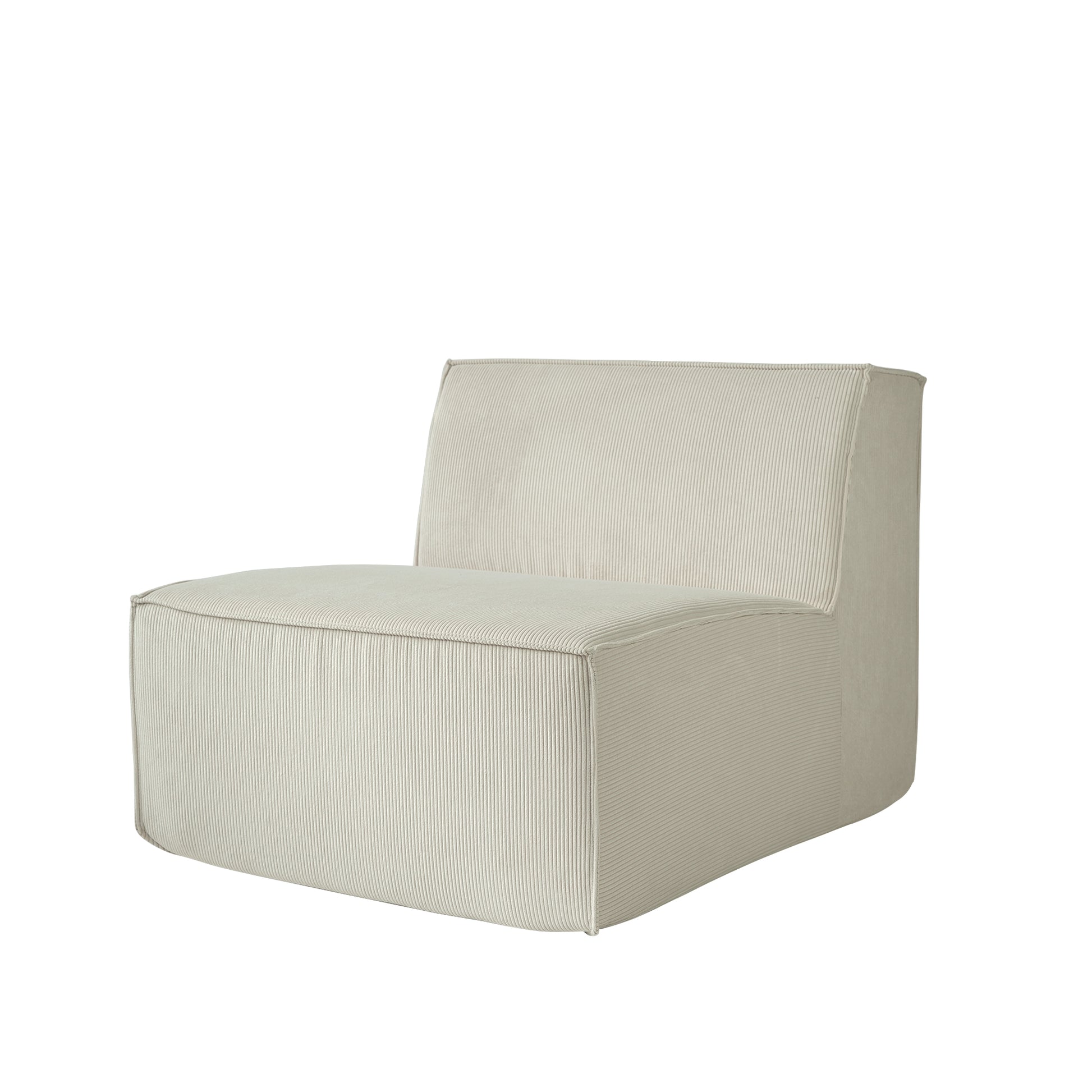 Boneless Modular Armless Chair