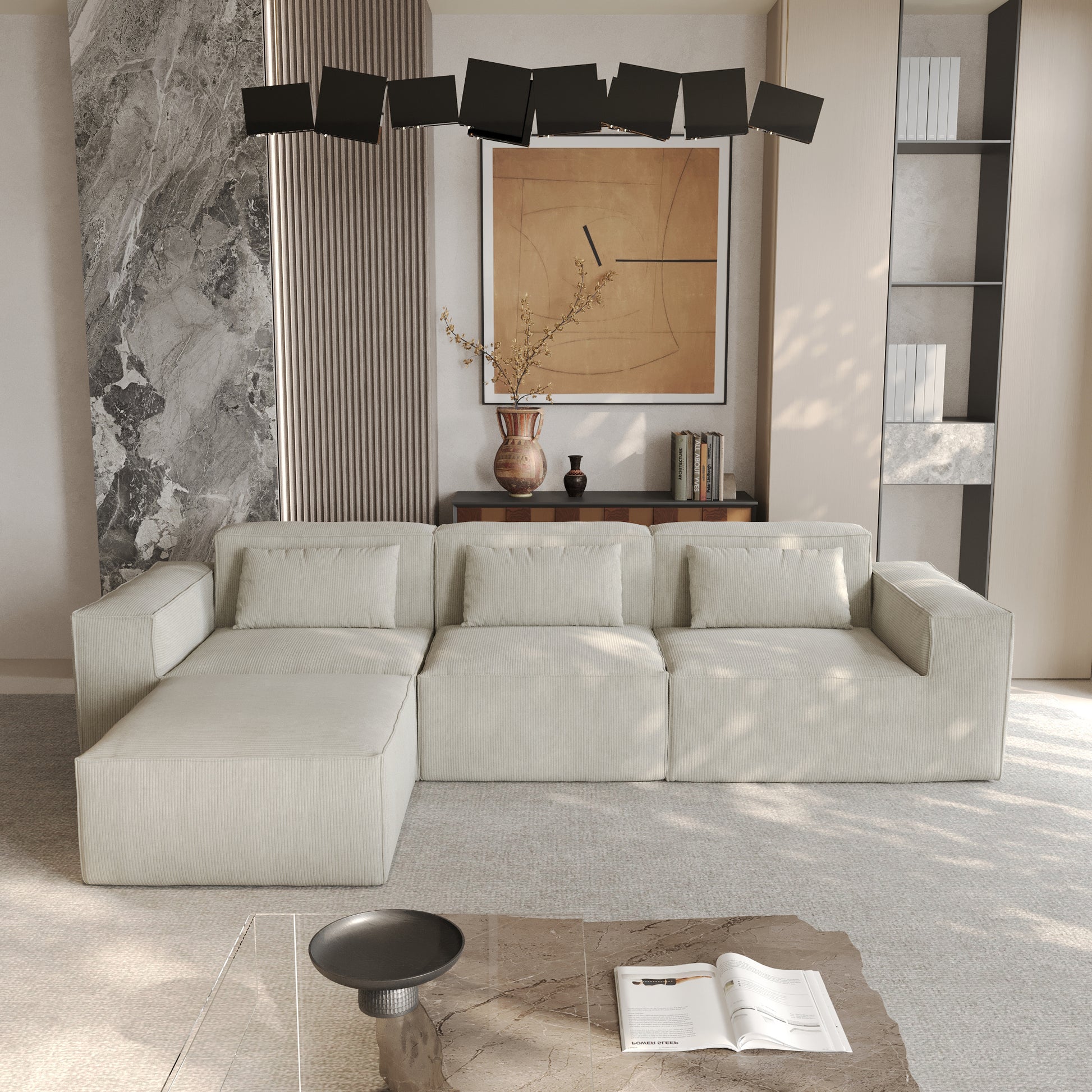 Boneless Modular 4-Piece Sofa