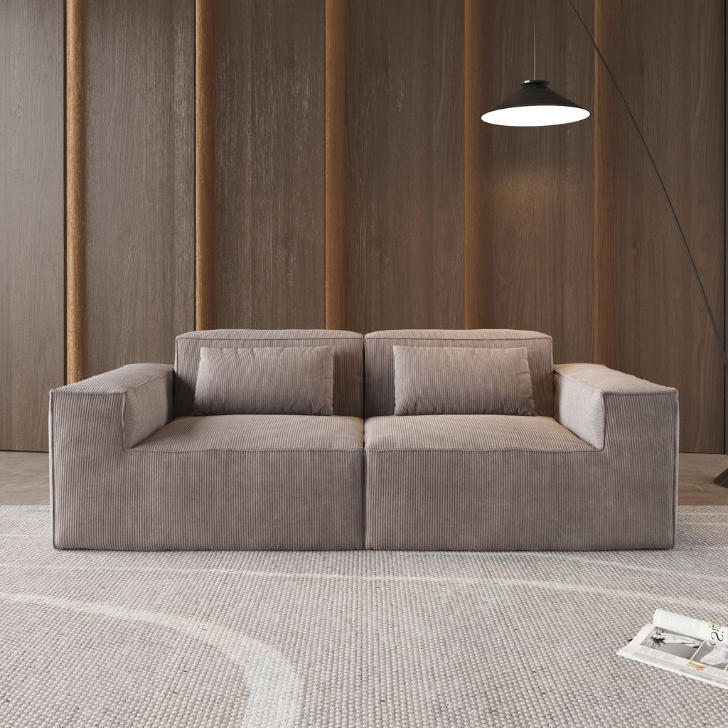 Boneless Modular Loveseat Sofa