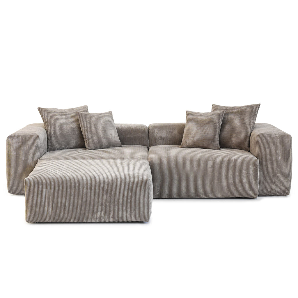 Boneless 3-Piece Modular Sofa