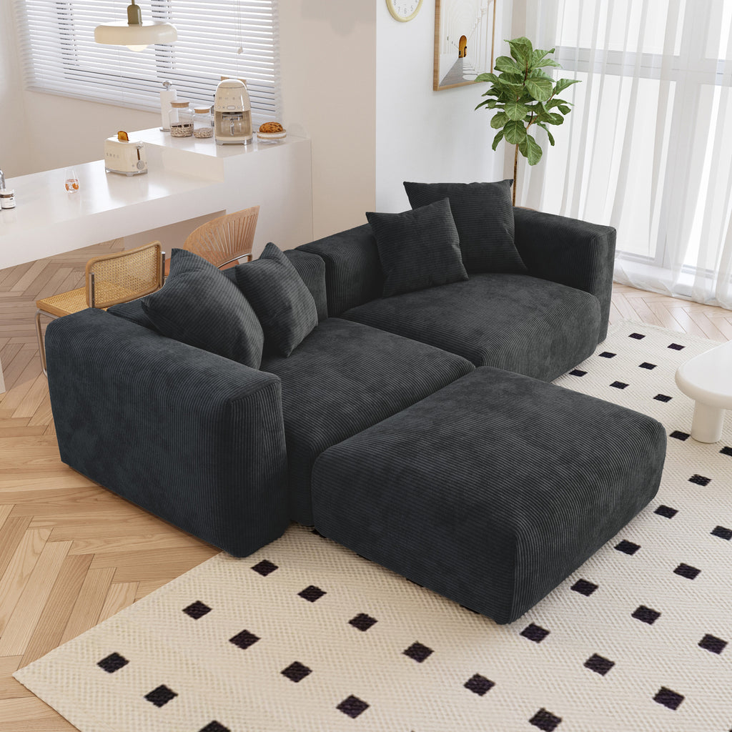 Boneless 3-Piece Modular Sofa