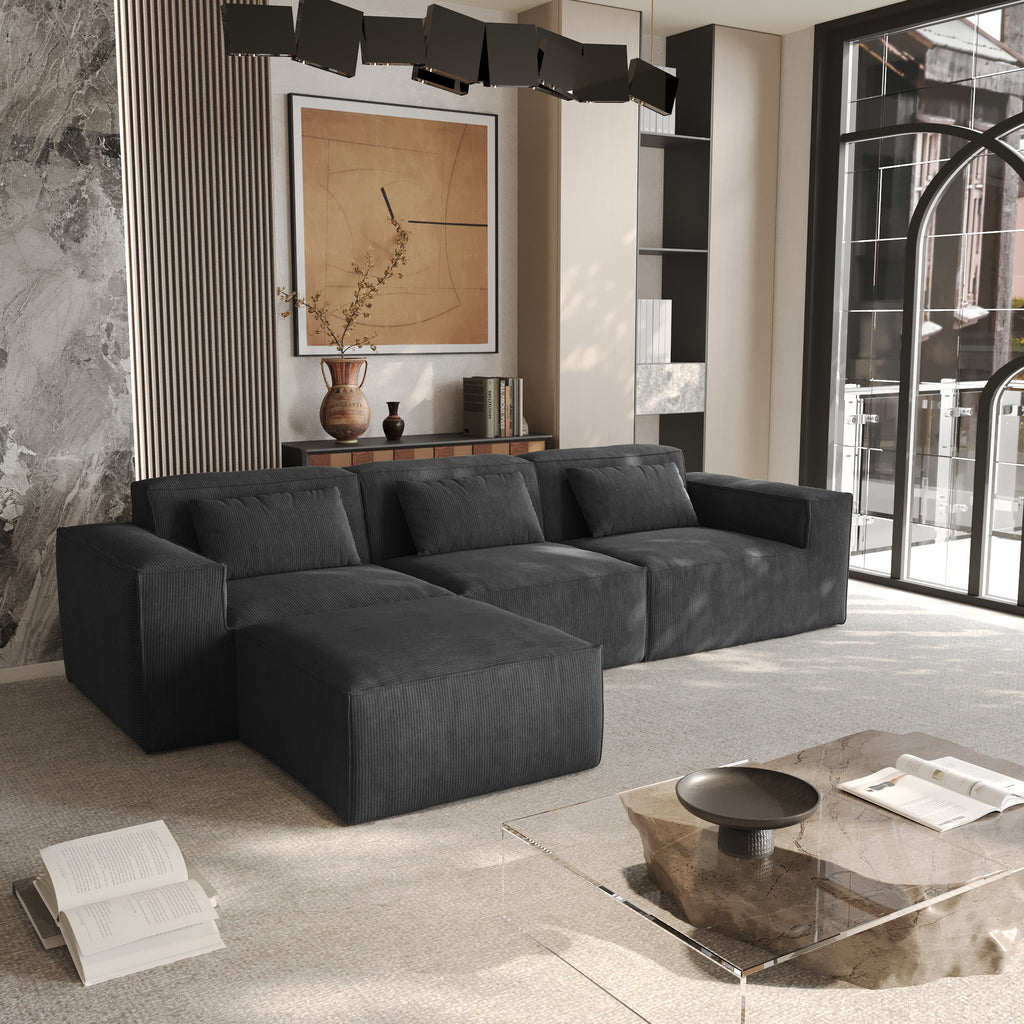 Boneless Modular 4-Piece Sofa