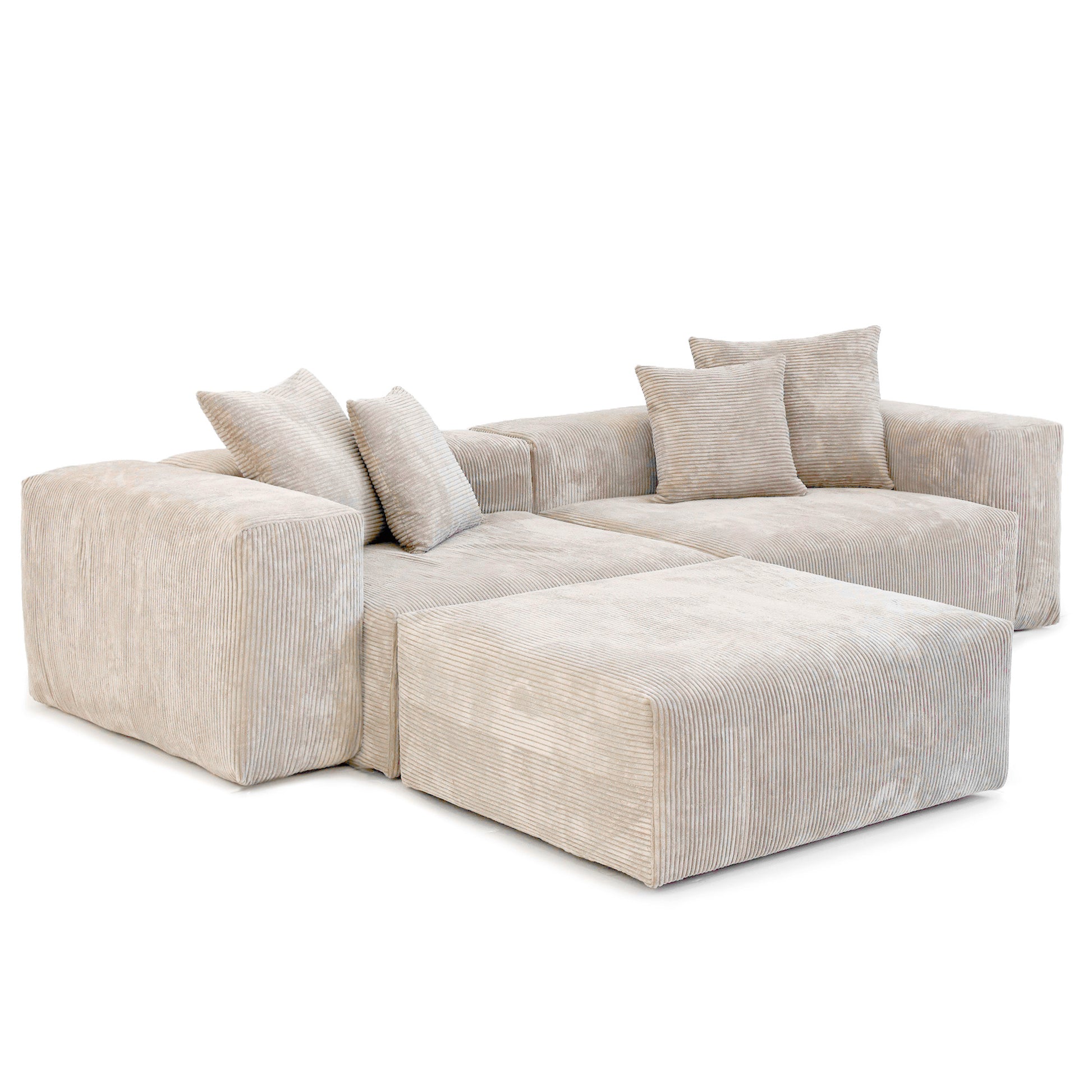 Boneless 3-Piece Modular Sofa