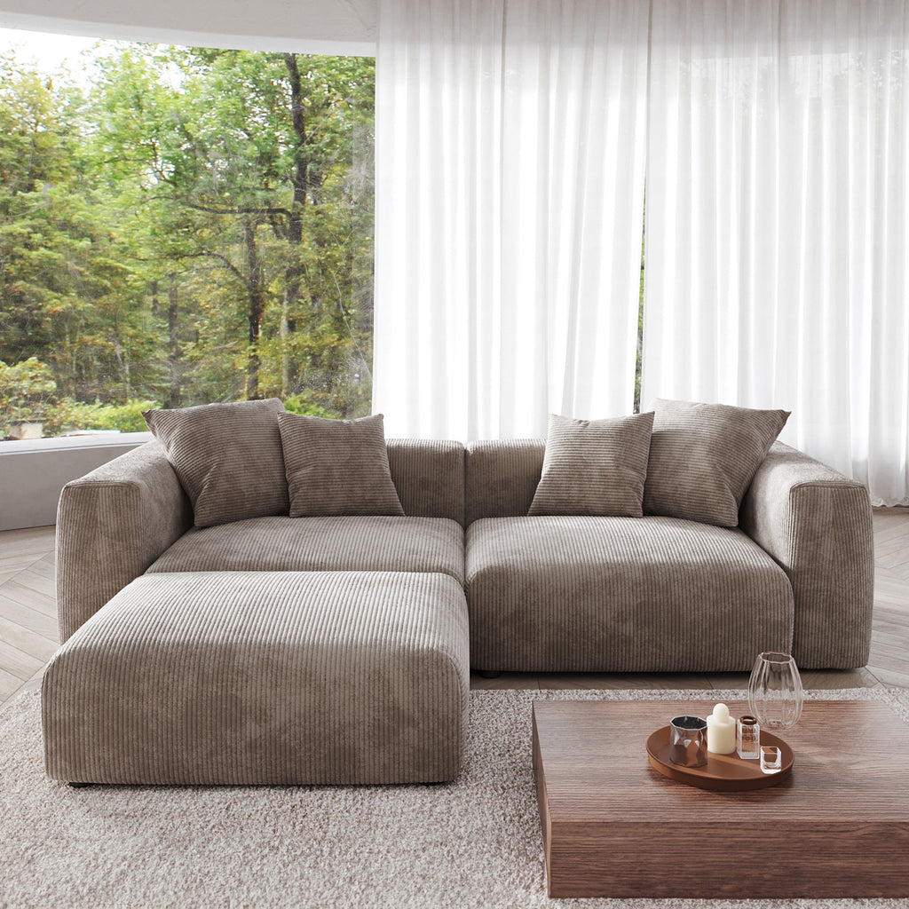 Boneless 3-Piece Modular Sofa