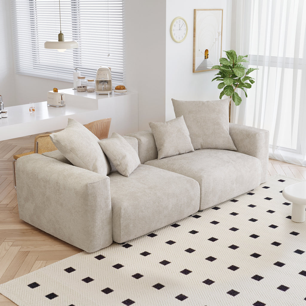 Boneless 3-Piece Modular Sofa